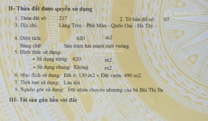 Gãy vốn, thanh lý gấp lô đất sạch 620 m2, đường nhựa, cao áp, 3 xe tải tránh, sát đường vành đai 5