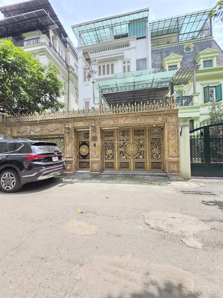 Biệt thự đơn lập lô góc 2 mặt tiền phố nguyễn cơ thạch 200m2 mt 9m ô tô tránh vỉa hè, 3 tầng
