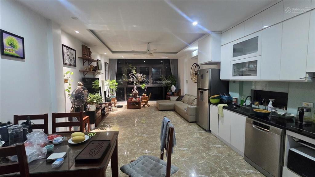 45m  5 tầng  mt 4,5m  mặt phố trần đăng ninh  đoạn phố thông 3 ô tô tránh  vỉa hè 4m