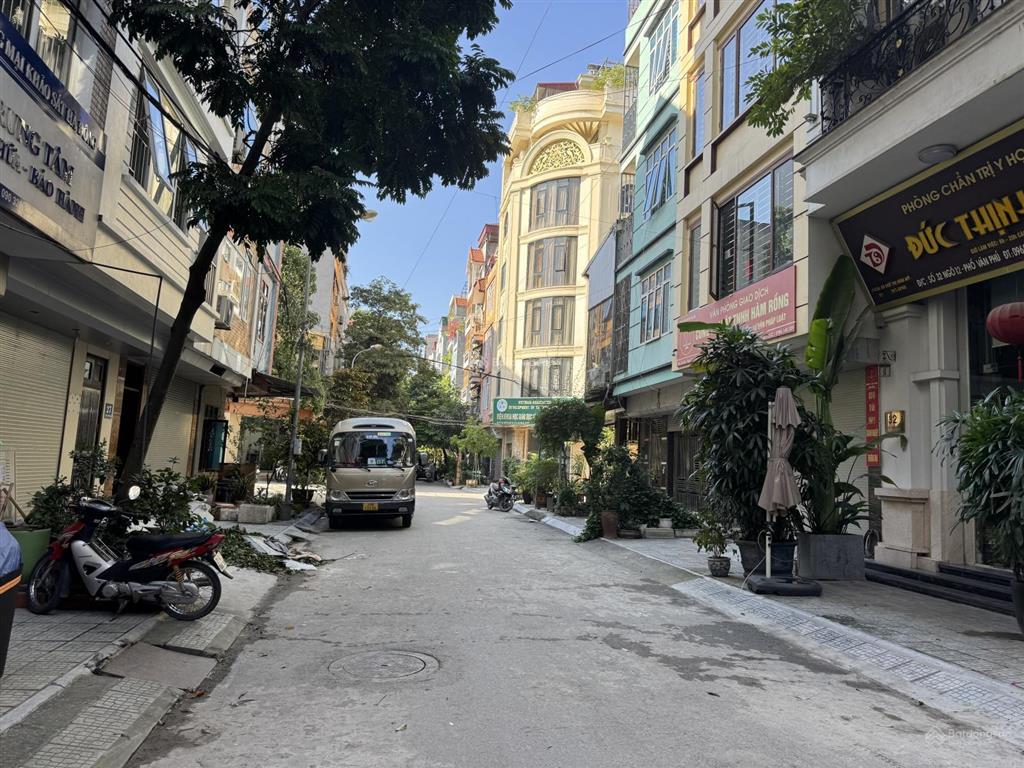 45m  5 tầng  mt 4,5m  mặt phố trần đăng ninh  đoạn phố thông 3 ô tô tránh  vỉa hè 4m