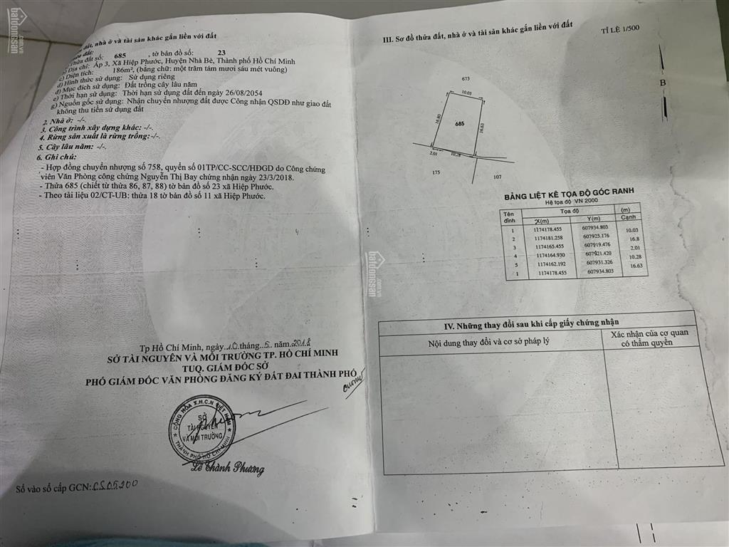 Bán đất mặt tiền đường nguyễn văn tạo, xã hiệp phước, nhà bè, tphcm, dt 5500m2, giá 6 triệu/m2