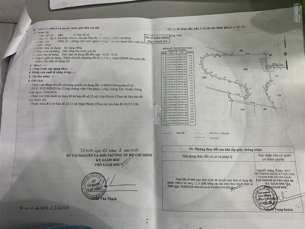 Bán đất mặt tiền đường nguyễn văn tạo, xã hiệp phước, nhà bè, tphcm, dt 5500m2, giá 6 triệu/m2