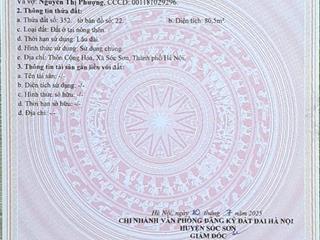 Chính chủ, bán 80m2 đất ở, giá 1,68 tỷ