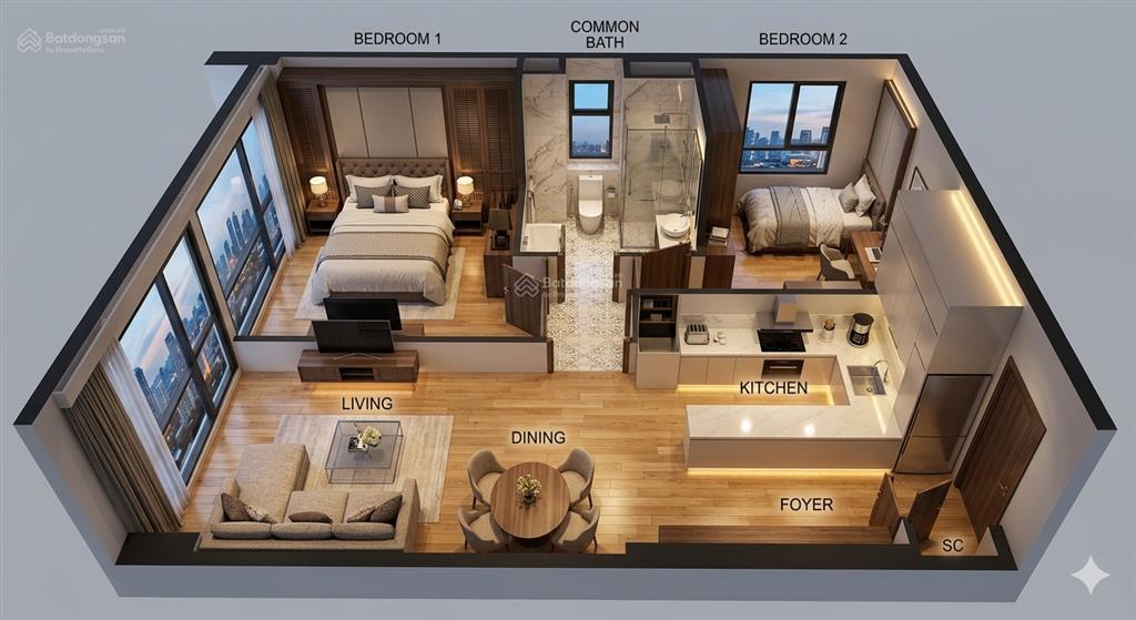 The berkley thảo điền | căn góc 2pn  81.17m2 giá 12,4 tỷ  nhận nhà ngay  chiết khấu đến 24%