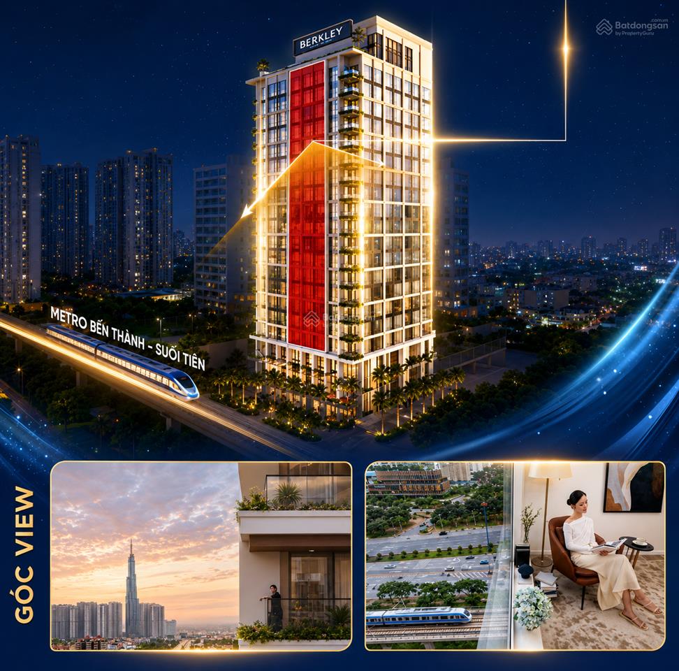 The berkley căn hộ 2pn với diện tích lớn 94m²  trục 03, giá 14 tỷ, tt chỉ 3,7 tỷ nhận nhà ở ngay