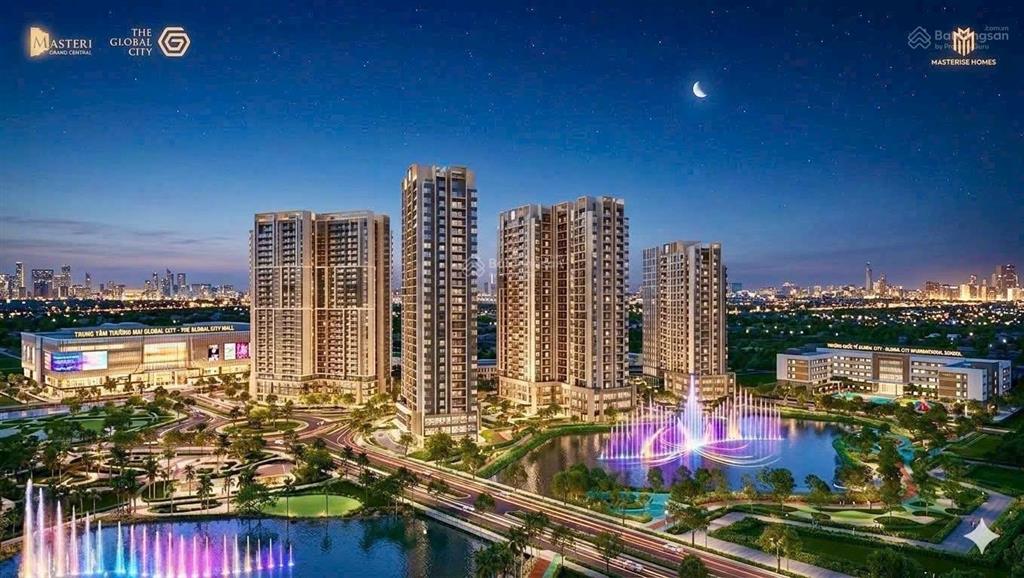 4pn  góc 132.1m2 (toà a tầng 24) hàng hiếm masteri cosmo central  nhạc nước & công viên ven sông
