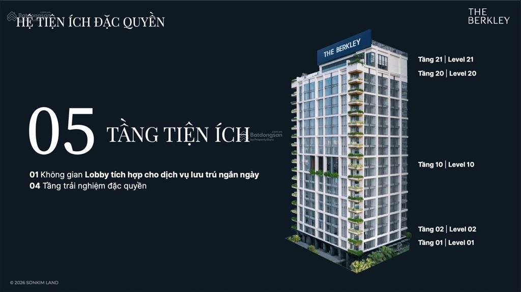 Căn hộ the berkley 2pn góc  trục 04 (diện tích lớn nhất 143,5m2)  giá 21,3 tỷ (bao gồm vat)