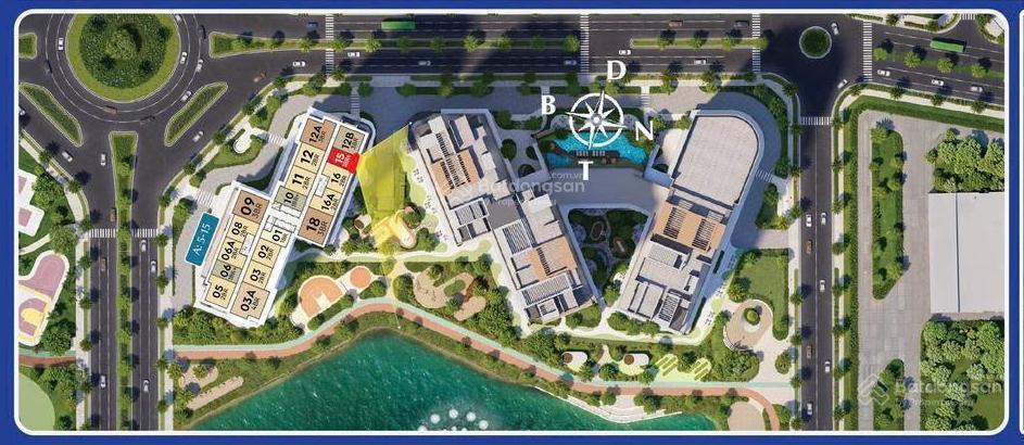 Căn đẹp 1 pn + 1 (52,8m²) giá 6 tỷ, view nhạc nước, toà a nexus zone  masteri cosmo central