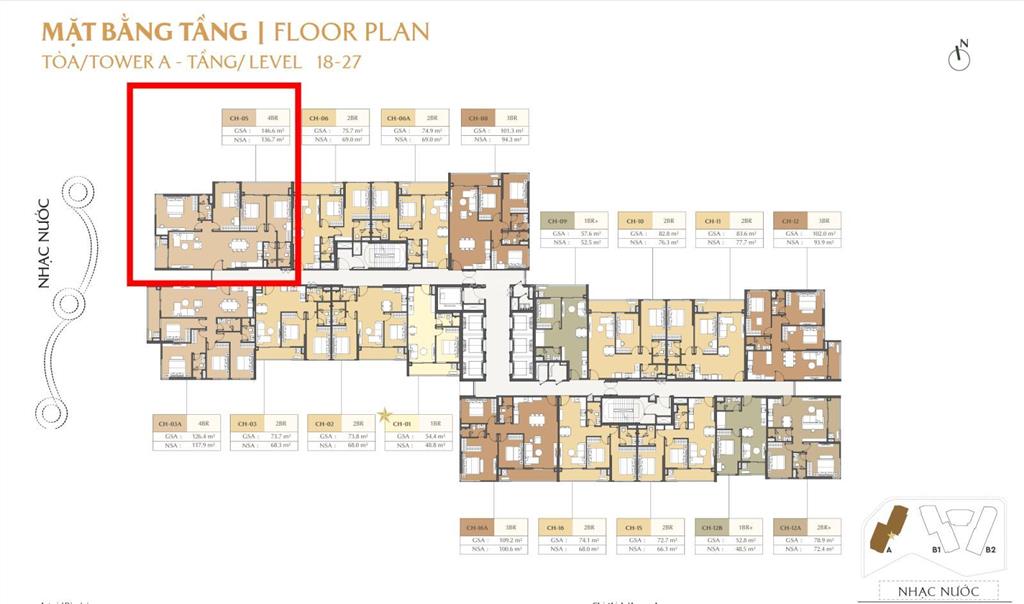 4pn masteri cosmo central 17,9 tỷ | căn góc 146,6m2 view trực diện nhạc nước đẹp dự án