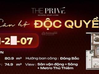 Sốc với tổng chiết khấu lên đến 2,1 tỷ khi sở hữu căn hộ 2pn the privé tầng 26 view sông & metro