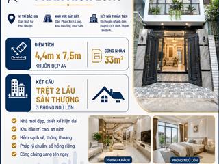 Chính chủ bán nhà hẻm phan tây hồ p.7 quận phú nhuận  gần ngã tư phú nhuận , khu phan xích long