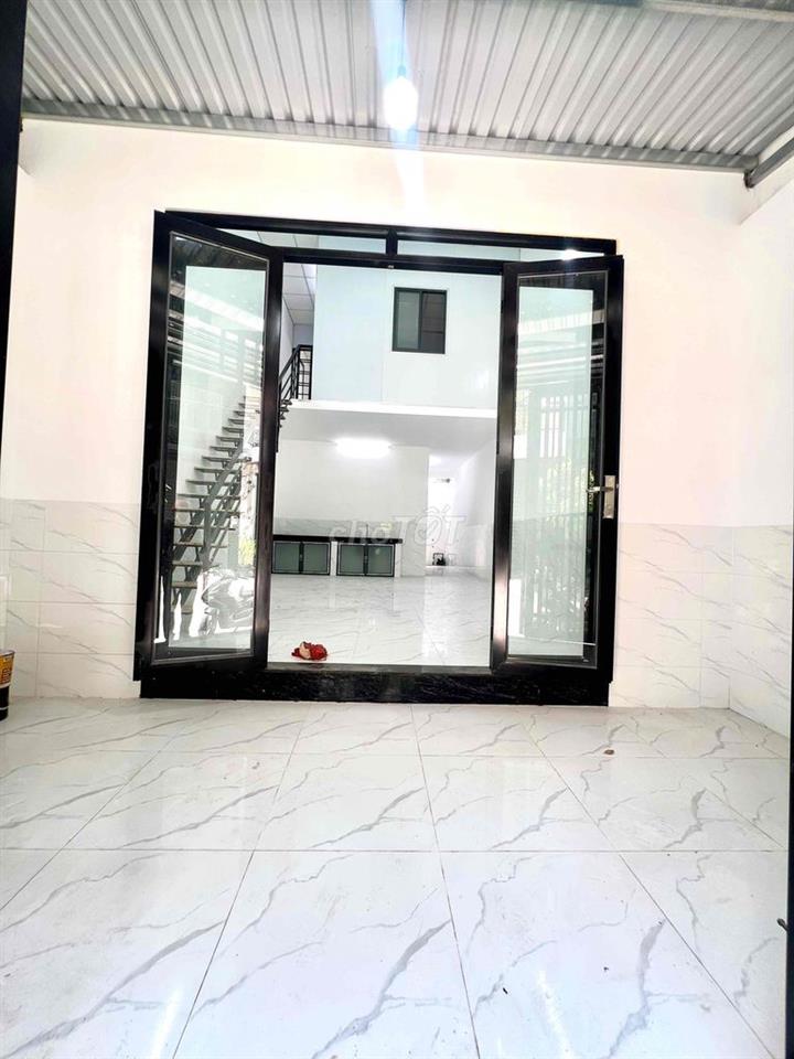 Cho Thuê Nhà Mới Xây 100% DT 100m2 1Trệt 1Lửng 3Pn 1Wc Hẻm Rộng 10M