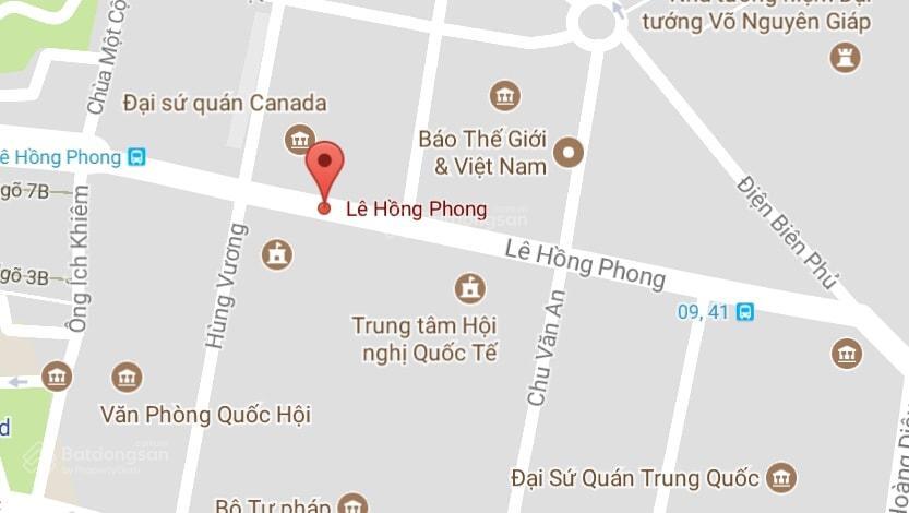 Bán nhà mặt phố siêu vip lê hồng phong  ba đình, 105m2, mặt tiền 6.5m chỉ 100 tỷ