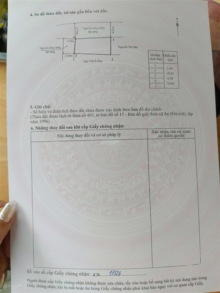 Chủ thở oxy bán lô góc 2 mặt thoáng phường an phong. đường thông 5m. 47,7m2. giá 630tr