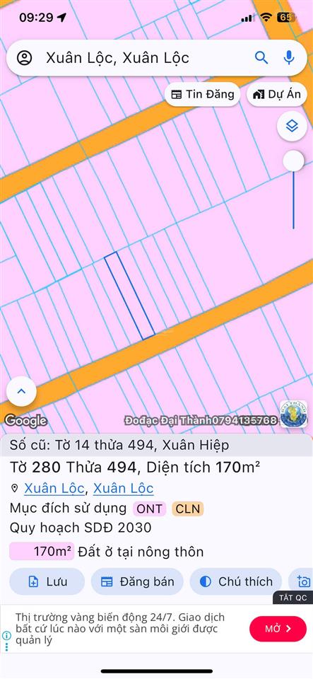 990 triệu sở hữu ngay lô đất full thổ cư đẹp tại xuân hiệp, một trong số ít!