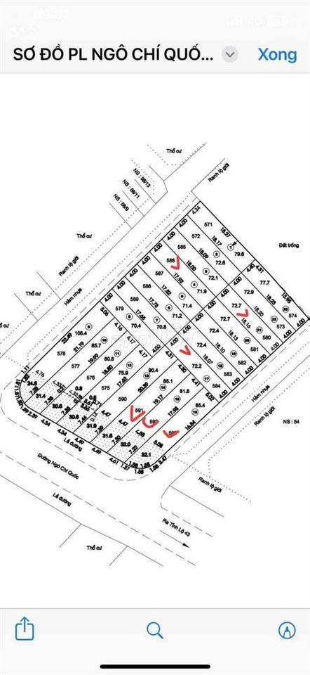Đất Mặt tiền Ngô Chí Quốc kinh doanh buôn bán , gần chợ đầu mối