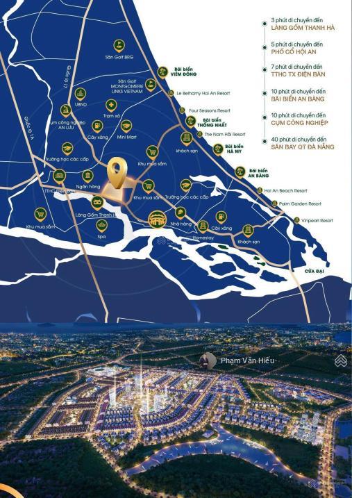 Bán đất nền dự án tại hội an green village, giá 16,5 triệu / m2,dt 126 m2 đường 17,5m.