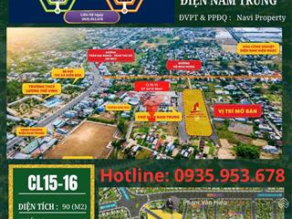 Bán đất tại chợ phường điện nam trung, huyện điện bàn, đà nẵng, giá1,84 tỷ, dt 90m2đường 15m.