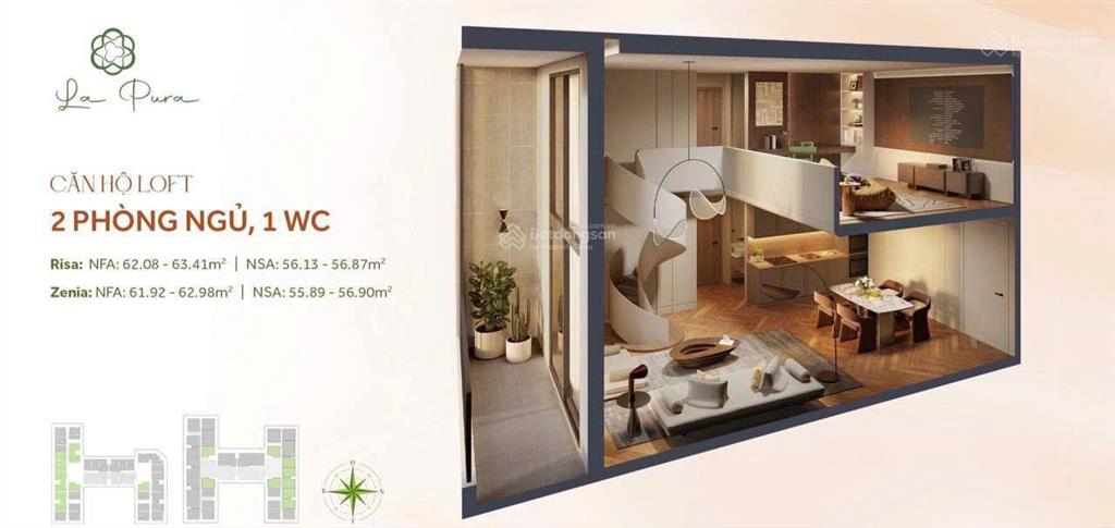 Căn hộ lofthouse trần cao 5.4m, mua được lời ngay, thanh toán 11% nhận nhà, giá gốc trực tiếp cđt