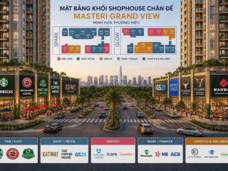 Shophouse khối đế masterise grand view, tài sản tạo dòng tiền khủng và giá trị gia tăng bền vững