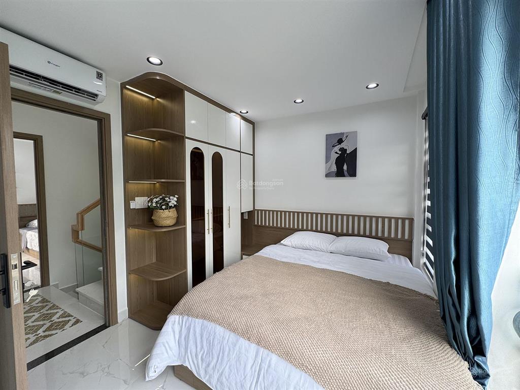 Biệt thự mini 3 lầu, t.kế tân cổ điển, full n.thất, hẻm ôtô cầm bá thước  cạnh phố ẩm thực pxlong