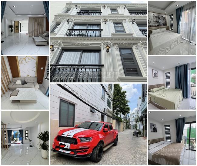 Biệt thự mini 3 lầu, t.kế tân cổ điển, full n.thất, hẻm ôtô cầm bá thước  cạnh phố ẩm thực pxlong