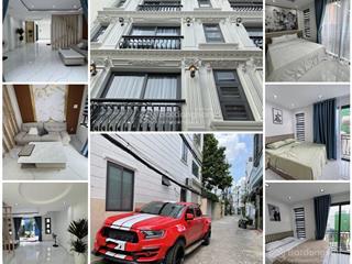 Biệt thự mini 3 lầu, t.kế tân cổ điển, full n.thất, hẻm ôtô cầm bá thước  cạnh phố ẩm thực pxlong