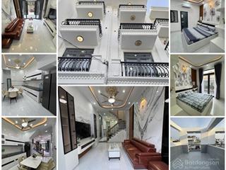 Nhà phố 3 lầu t.kế tân cổ điển, full nội thất cao cấp, hẻm xe hơi khu vip lê lợigần đh công nghiệp