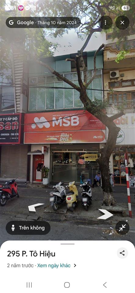Chính chủ bán nhà mặt phố 341 tô hiệu đang cho ngân hàng msb