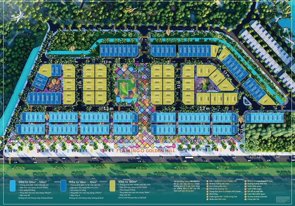 Sang nhượng suất ưu đãi flamingo golden hill hà nam, khấu trừ 2,5 tỷ vào giá căn, giá chỉ 4%