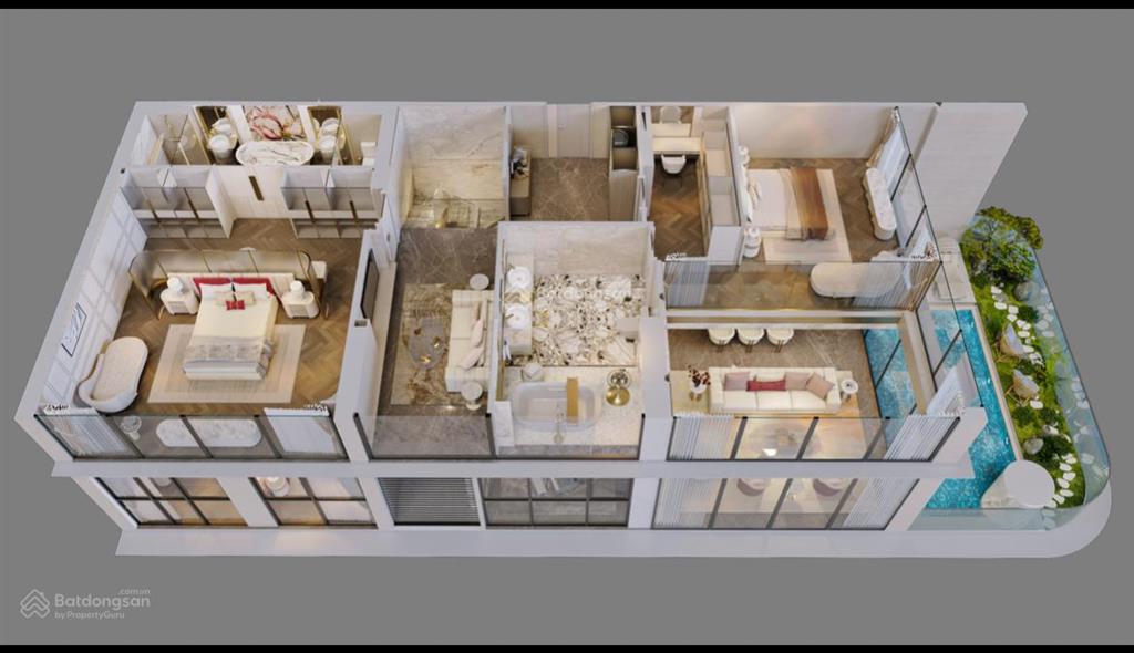 Sở hữu căn duplex trung tâm nội đô, bể bơi riêng giá chỉ từ 9x/m2