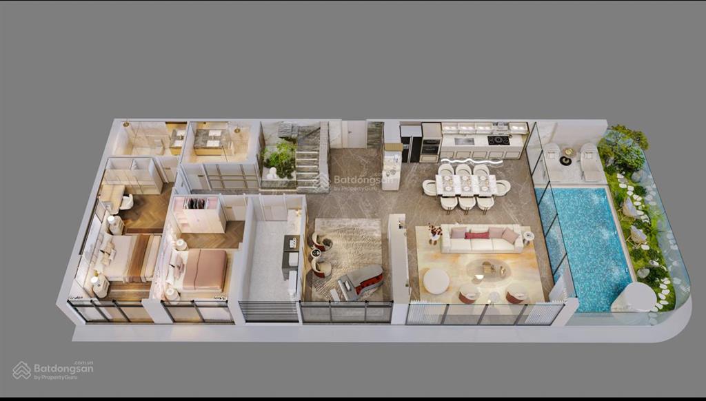 Sở hữu căn duplex trung tâm nội đô, bể bơi riêng giá chỉ từ 9x/m2