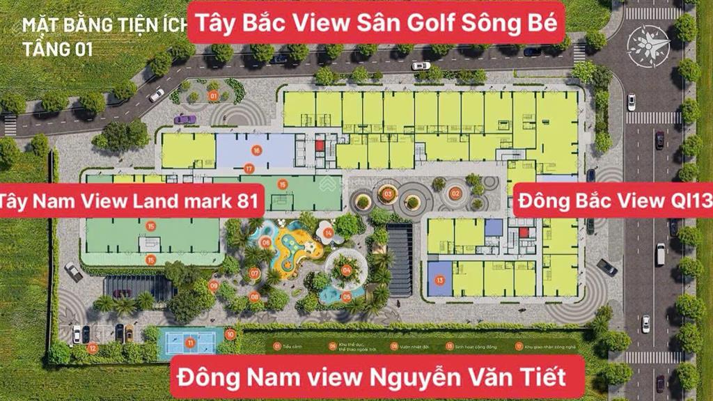 Bán căn shophouse diện tích lớn 281,9m2, giá chỉ 56tr/m2  happy one mori