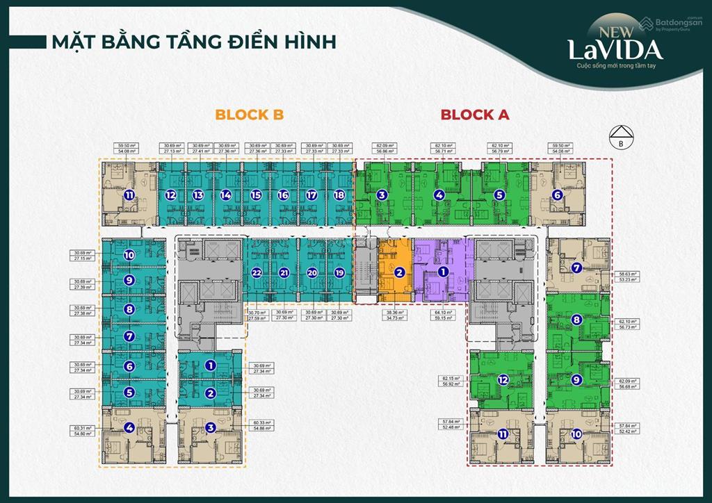 Chính chủ cho thuê căn hộ new lavida, 62,1m2, 2pn, 1wc, đường đt 743a dĩ an, giá 5.5 triệu/tháng