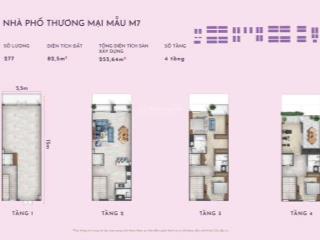 Chỉ 460tr sở hữu căn nhà phố thương mại 4 tầng cạnh tttm 9.5ha, thanh toán nhanh chỉ còn 4.3ty/căn