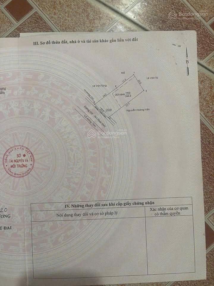 Bán gấp mtkd đx043  bình dươnghcm, 10x24 tc132m giá 5.95tỷ. đầu tư hoặc xe đều đẹp, có giá tốt