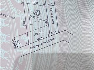 Duy nhất lô đất phú lợi ngang 10m, giá 2.98tỷ, đường nhựa thông, bao qh tranh chấp, xây nhà đẹp