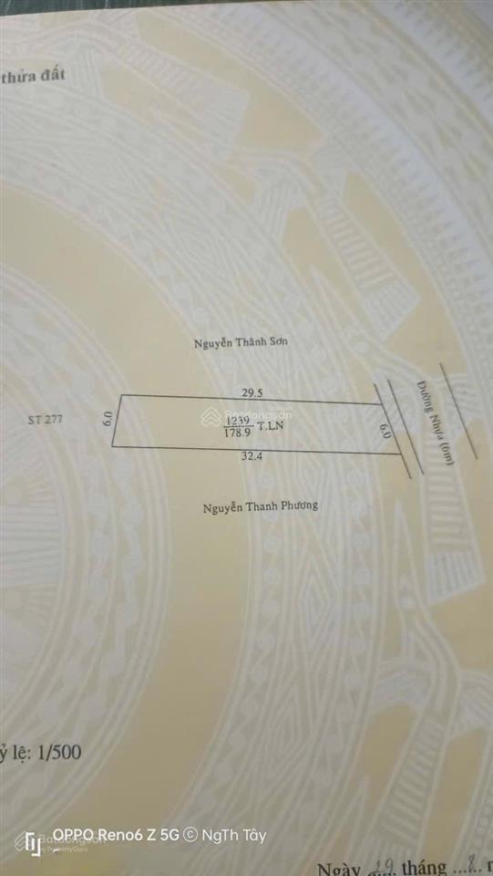 Bán đất mtkd gần chợ trường phú mỹ, 6x30m, 3,5 tỷ, hiếm giá tốt so thị trường