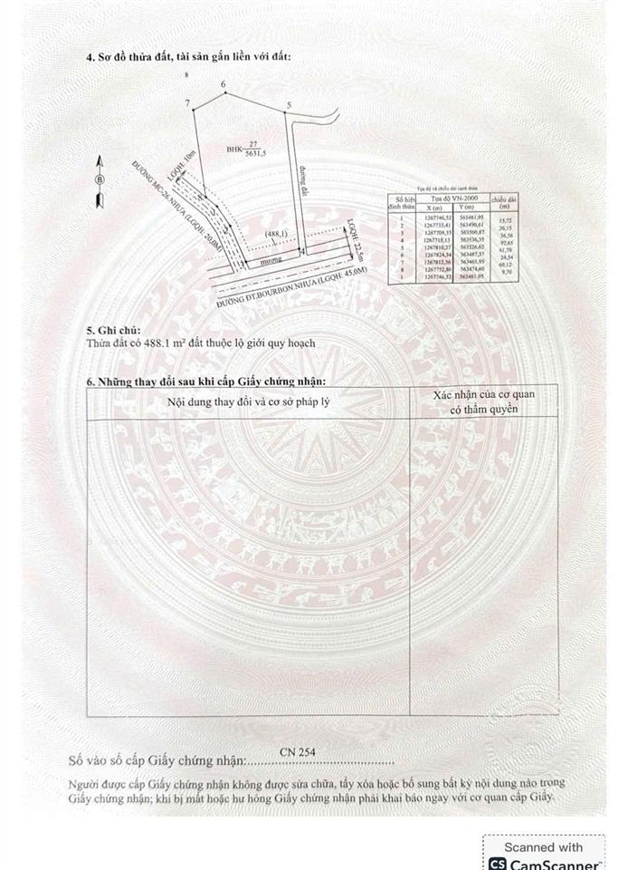 Giảm giá bán nhanh 5631m2 đất trồng cây 02 mặt tiền nhựa bourbon, tân biên, tây ninh. 5,8 tỷ (tl)