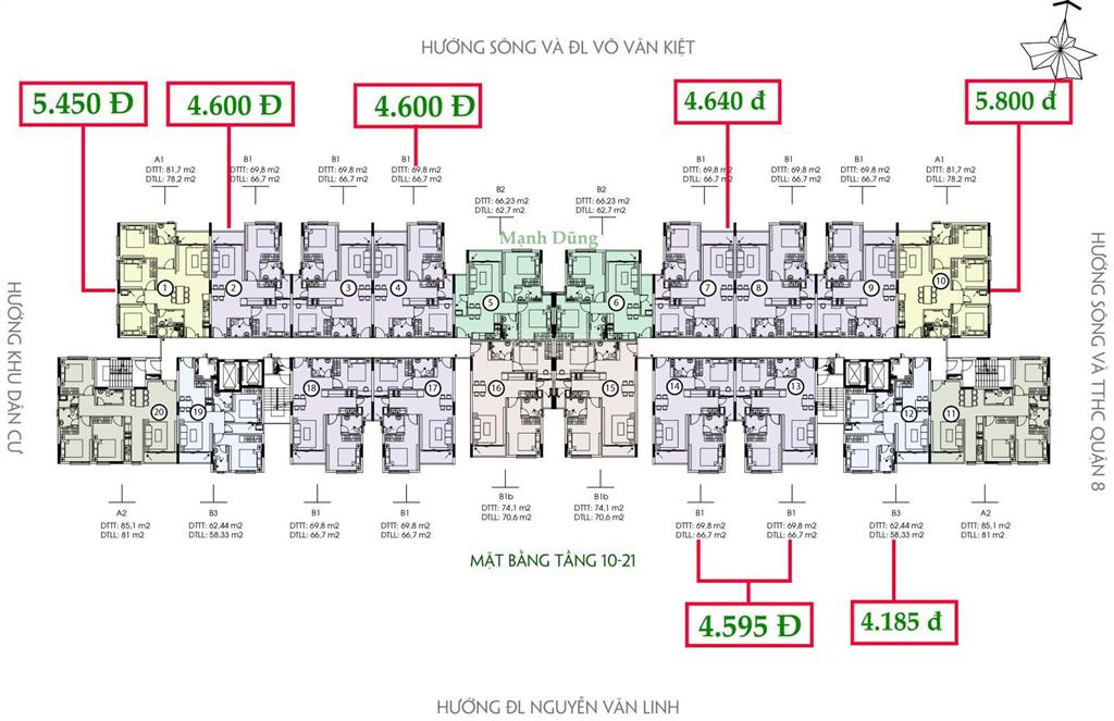 Căn 3pn dự án sài gòn skyview đối diện bxe quận 8  giá đầu tư