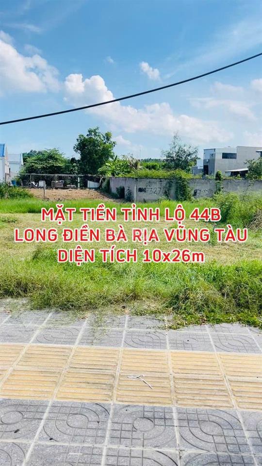 BÁN ĐẤT LONG ĐIỀN BÀ RỊA VŨNG TÀU