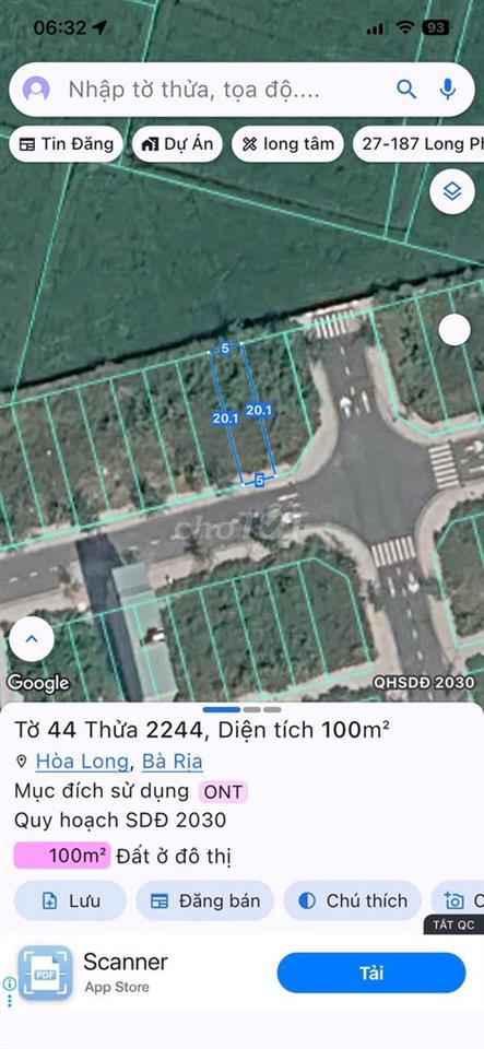 BÁN ĐẤT TÁI ĐỊNH CƯ HÒA LONG THÀNH PHỐ BÀ RỊA VŨNG TÀU