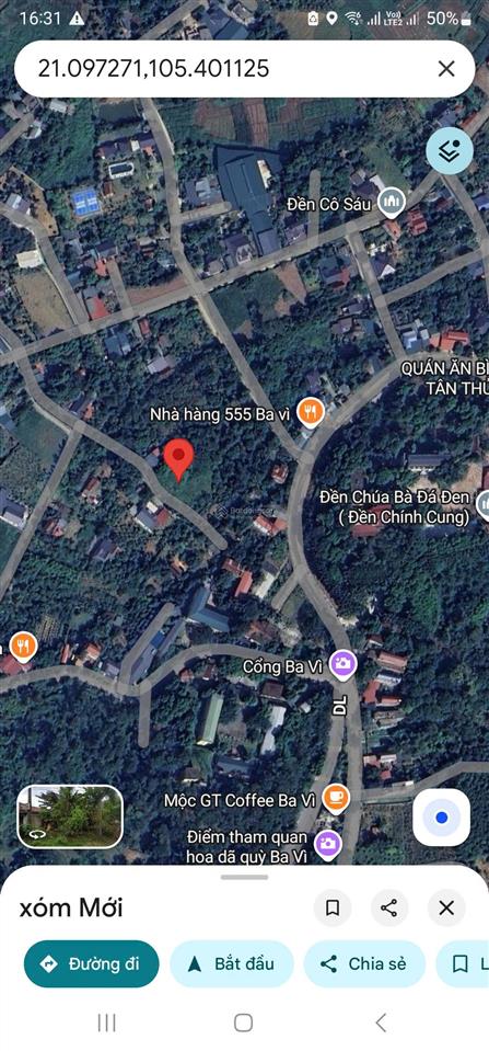 Bán đất ở 2000m2 gần cổng vườn quốc gia ba vì 5 triệu/m