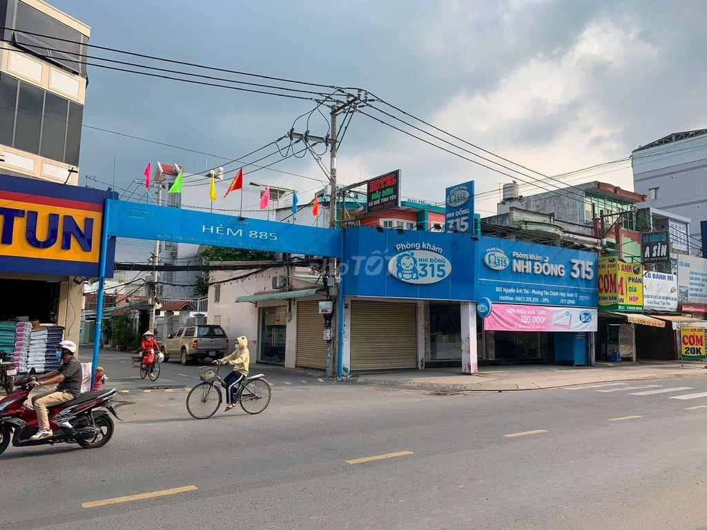 Cho thuê nguyên căn góc 2MT 885 Nguyễn Ảnh Thủ ,P Tân Chánh Hiệp.Q 12
