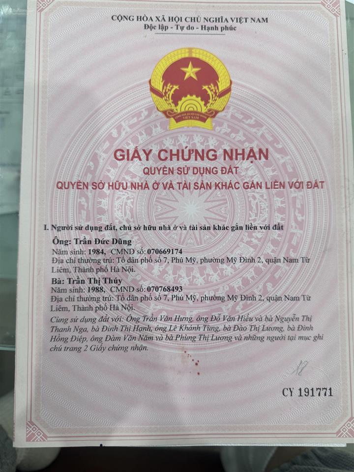 Sổ đỏ  nhỉnh 2tỷ sở hữu căn hộ 2p ngủ 51m2 full đồ tại mỹ đình  nguyễn hoàng  phú mỹ  ở ngay