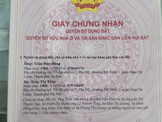 Sổ đỏ  nhỉnh 2tỷ sở hữu căn hộ 2p ngủ 51m2 full đồ tại mỹ đình  nguyễn hoàng  phú mỹ  ở ngay