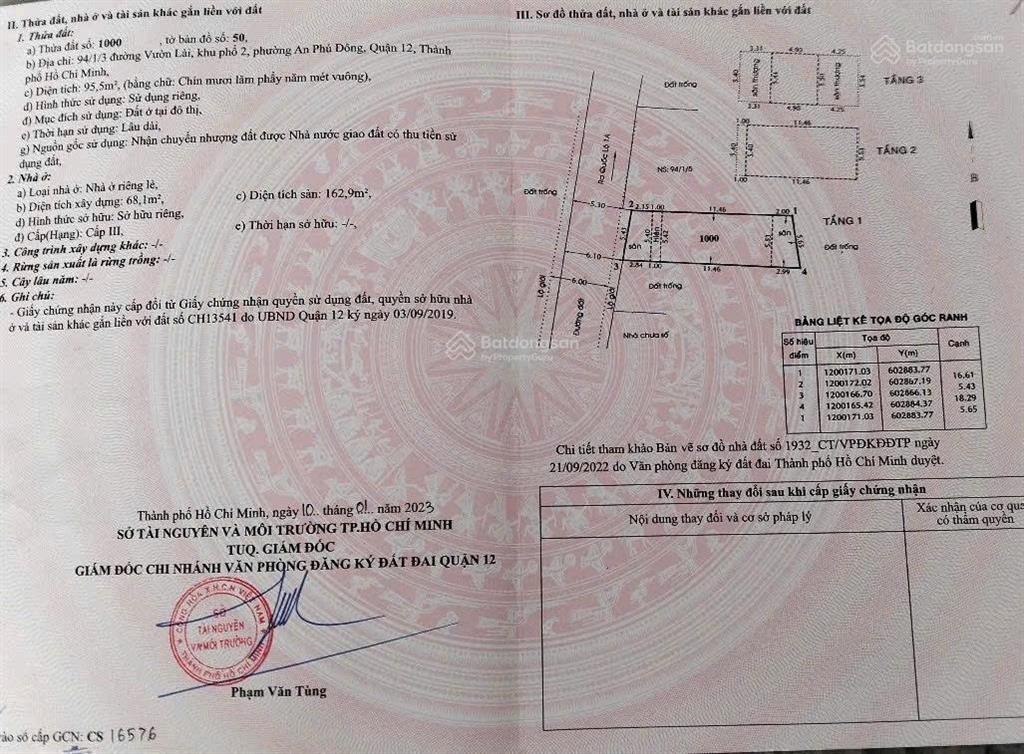 Cần bán nhà 1 trệt 2 lầu hẻm 94/1/3 đường vườn lài giá 8 tỷ