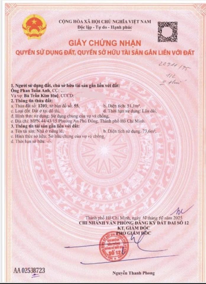 Kẹt tiền cần bán căn nhà 1 trệt 1 lầu hẻm đường an phú đông 25 với giá rẻ bèo nhèo