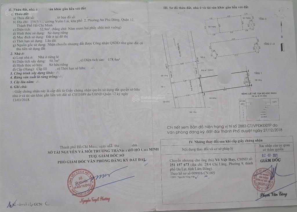Kẹt tiền bán gấp căn nhà hẻm 154/5 đường vườn lài giá 6,9 tỷ nhà 3.5 tấm