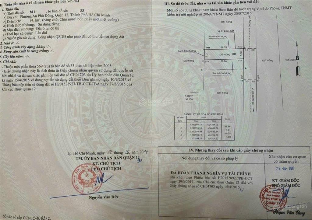 Bán đất đường an phú đông 3 vào 40m, giá 5,5 tỷ gần villa an phú đông